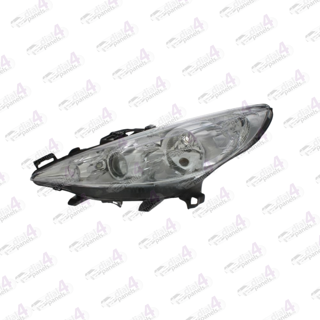 PEUGEOT 207 2006-2013 HEADLAMP CHROME WITH CORNERING LAMP LEFT 620895 - 620898