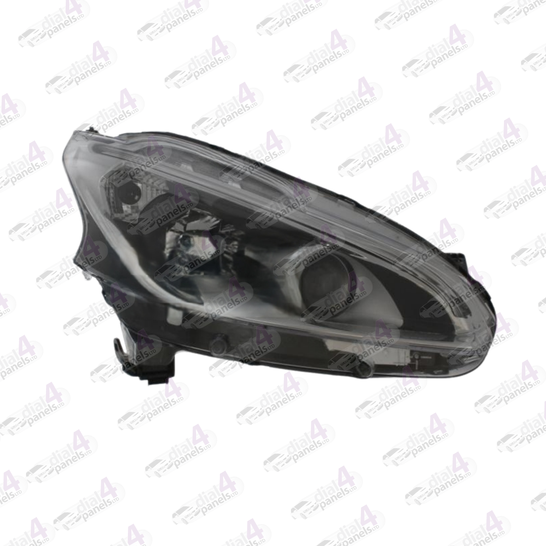 PEUGEOT 208 2015-2019 HEADLAMP BLACK LED DRL RIGHT 1685352980 - 981060228