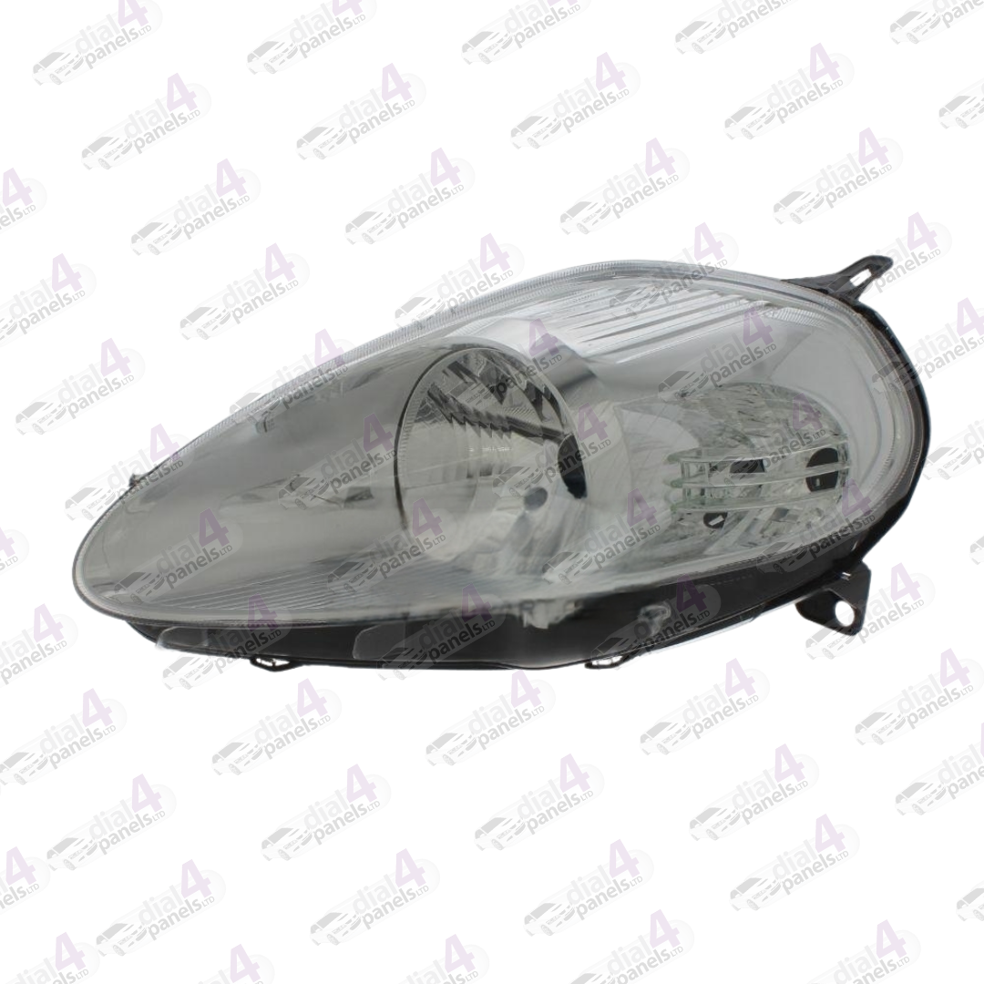 FIAT GRANDE PUNTO 2006-2008 HEADLAMP CHROME LEFT 51701593 - 51701594 - 51782369 - 71771723 - 735417219