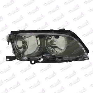 BMW 3 SERIES 2001-2004 HEADLAMP BLACK RIGHT 63126910960 - 63126910956 - 63127165770 - 6312716584