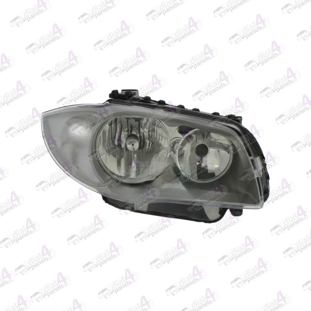 BMW 1 SERIES 2004-2007 HEADLAMP CHROME RIGHT 63126924488