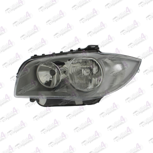 BMW 1 SERIES 2004-2007 HEADLAMP CHROME LEFT 63126924485 - 63126924487