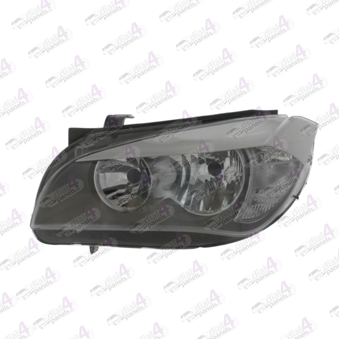BMW X1 2009-2012 HEADLAMP BLACK LEFT 63112990003