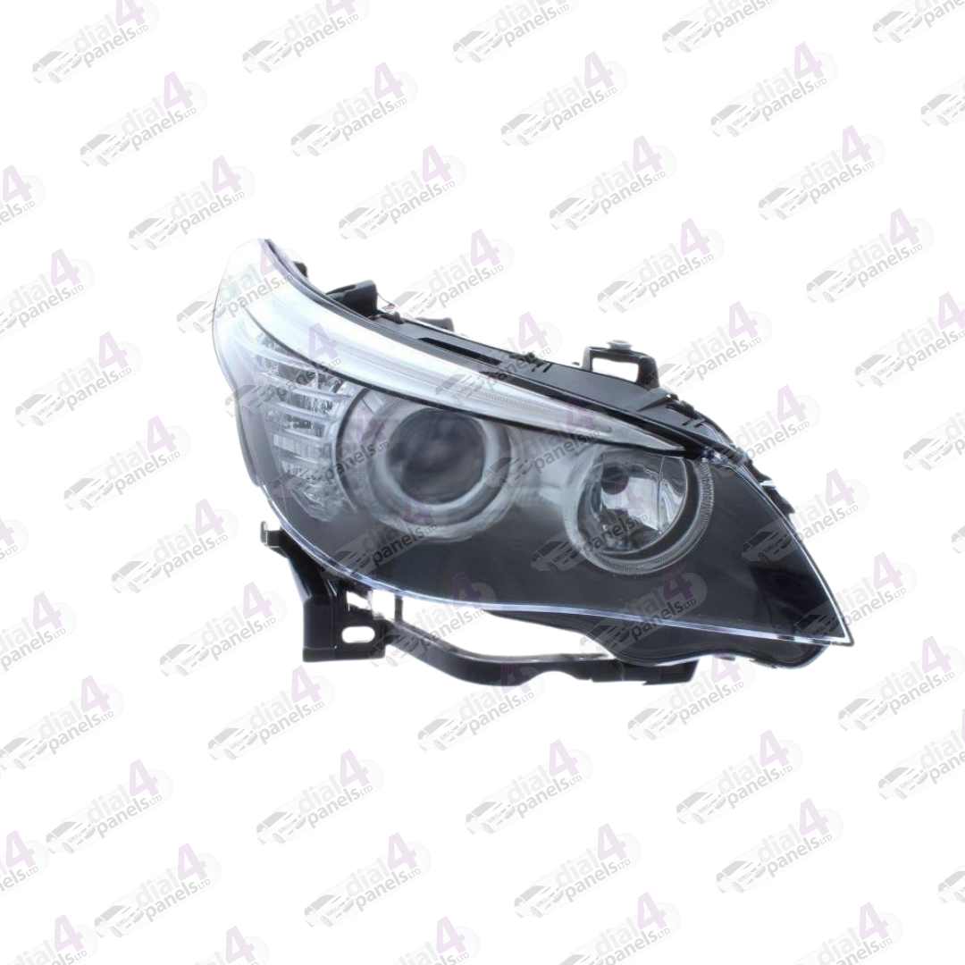 BMW 5 SERIES 2007-2011 HEADLAMP BLACK LED DRL RIGHT 63127177730 - 631E12 - 7177730 - 717773001 - 717773002 - 717773003 - 717773004 - 717773006 - 717773008 - 717773010