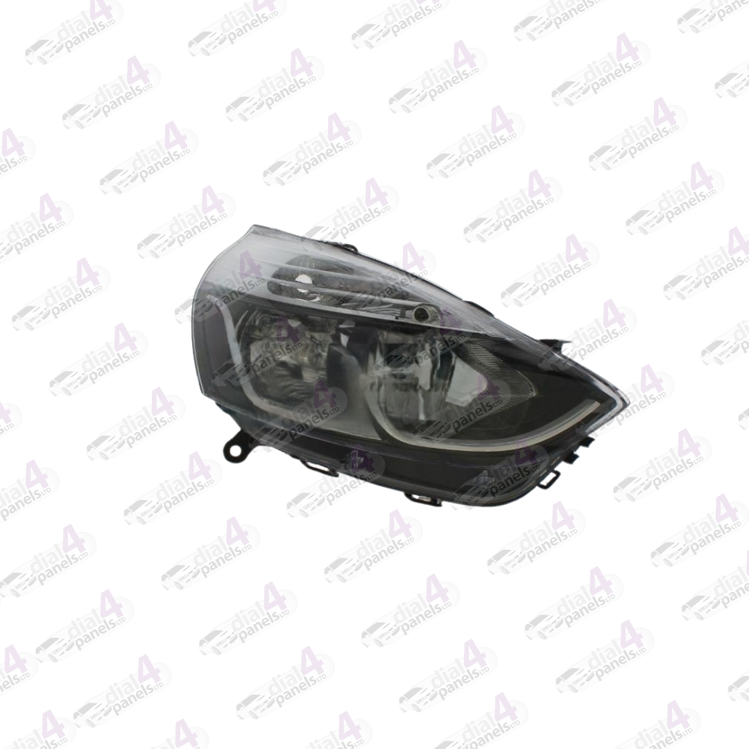 RENAULT CLIO 2012-2016 HEADLAMP BLACK WITH CHROME RIGHT 260103127R - 260106624R - 712103311110 - 712E11