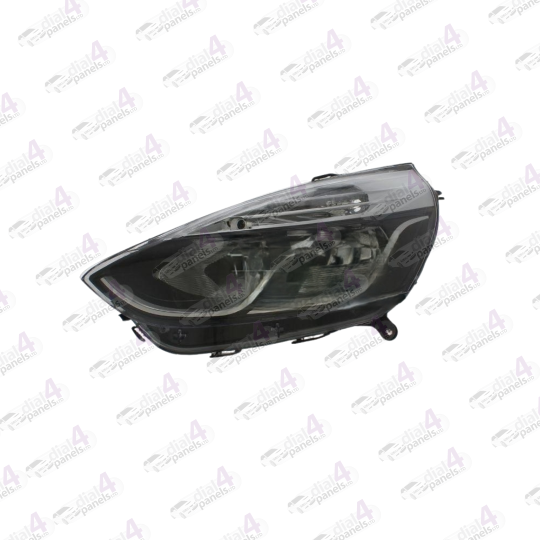 RENAULT CLIO 2012-2016 HEADLAMP BLACK WITH CHROME LEFT 260603442R - 712103411110 - 712E11