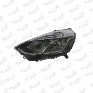 RENAULT CLIO 2012-2016 HEADLAMP BLACK WITH CHROME LEFT 260603442R - 712103411110 - 712E11