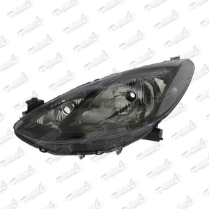 MAZDA 2 2008-2014 HEADLAMP CHROME BLACK LEFT D651510K0B - D651510L0G - DF71510L0B - DF71510L0C - DF71510L0D - DF71510L0E - DF71510L0F - DF71510L0G - DF71510L0N