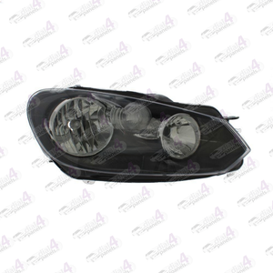 VOLKSWAGEN GOLF 2008-2012 HEADLAMP BLACK RIGHT 5K1941006J - 5K1941006L - 5K1941006M - 5K1941006P - 5K2941006H - 5K2941006J - 5K2941006K
