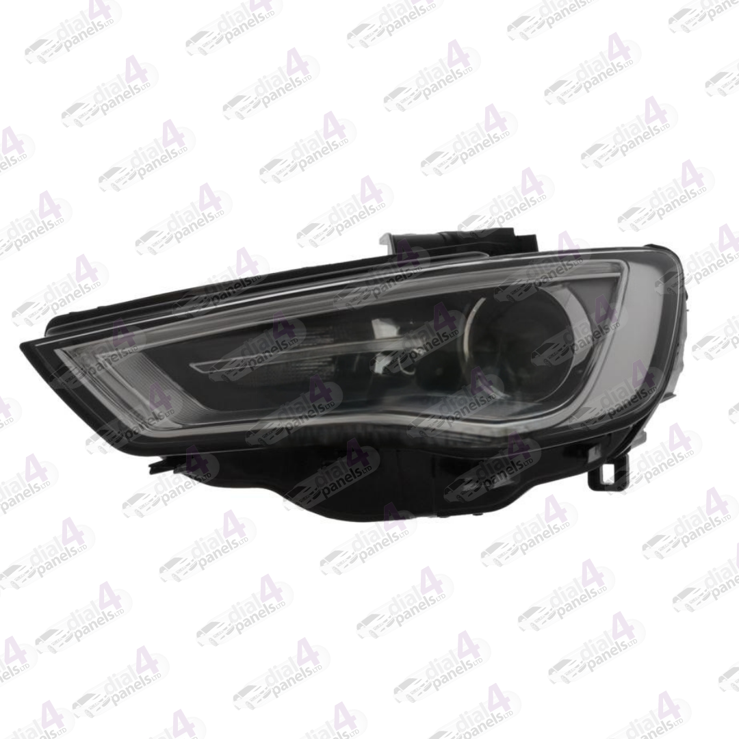 AUDI A3 2013-2016 HEADLAMP BI XENON BLACK LED DRL LEFT 8V0941005D - 8V0941043D