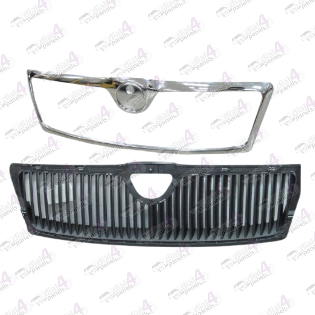 SKODA OCTAVIA 2004-2009 FRONT GRILLE WITH CHROME FRAME IZ0853668B41