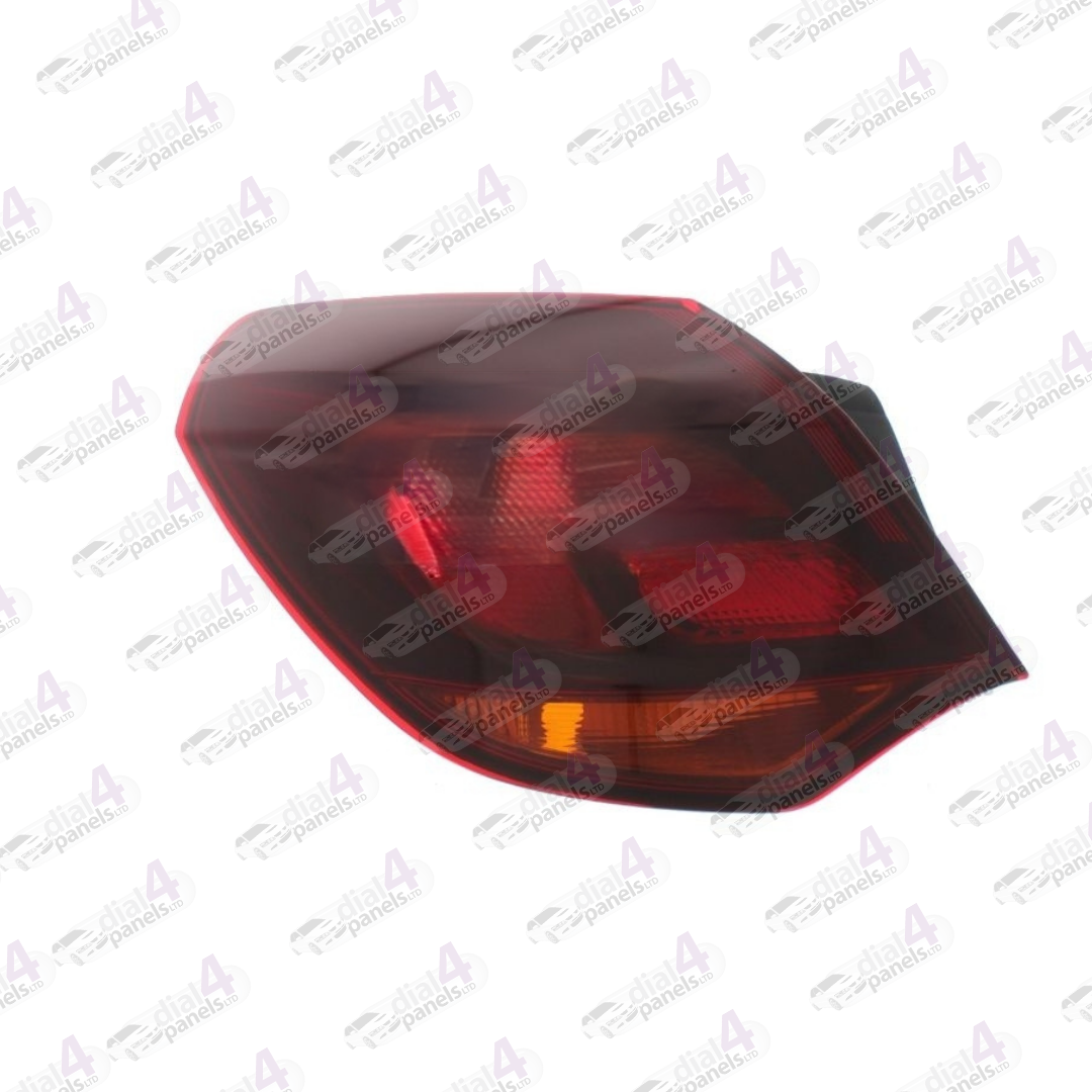 VAUXHALL ASTRA HATCH 2010-2014 REAR LAMP OUTER SMOKE RED LEFT 1222209 - 1222211 - 13319949