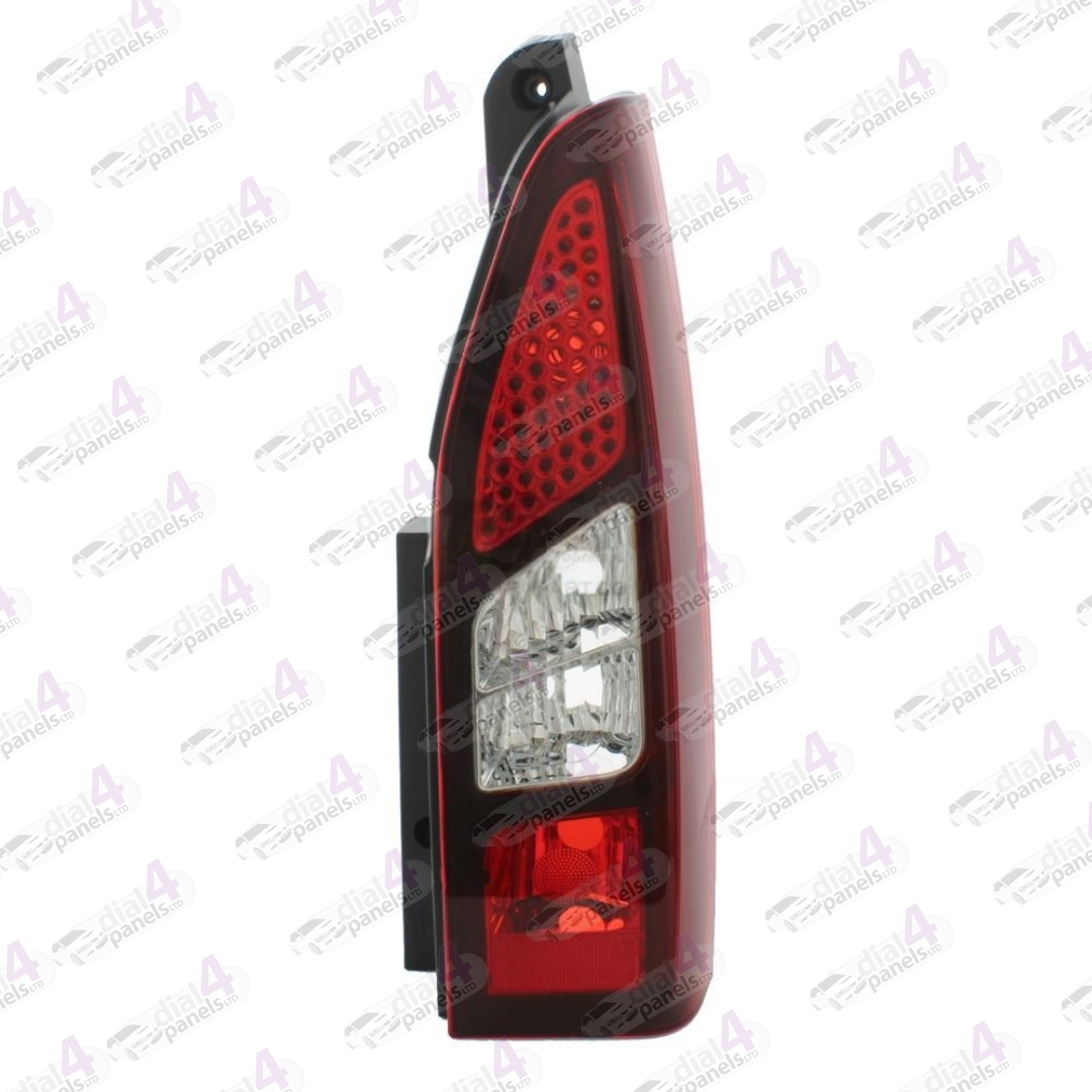 PEUGEOT PARTNER 2008-2018 REAR LAMP SINGLE DOOR DARK RED SURROUND RIGHT 9677205080