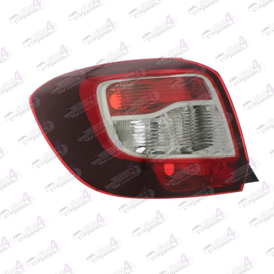 DACIA SANDERO STEPWAY 2012-2017 REAR LAMP DARK RED SURROUND CLEAR INDICATOR LEFT