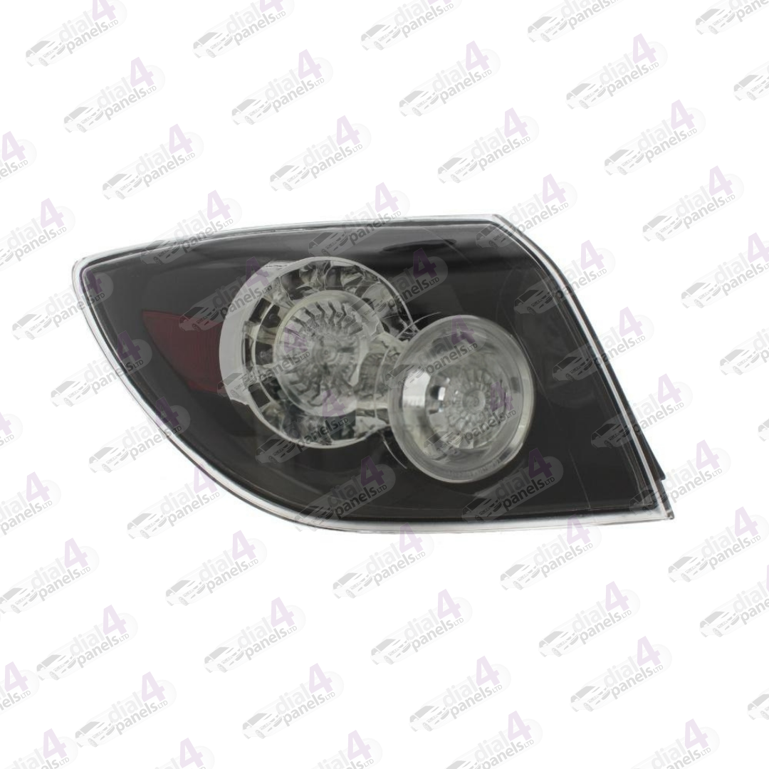 MAZDA 3 2004-2009 REAR LAMP SPORT MODEL BLACK CLEAR CLEAR INDICATOR LED LEFT