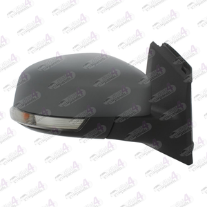 FORD FOCUS 2011-2017 DOOR MIRROR ELECTRIC HEATED POWER FOLD PUDDLE LAMP PRIMED WITH INDICATOR RH