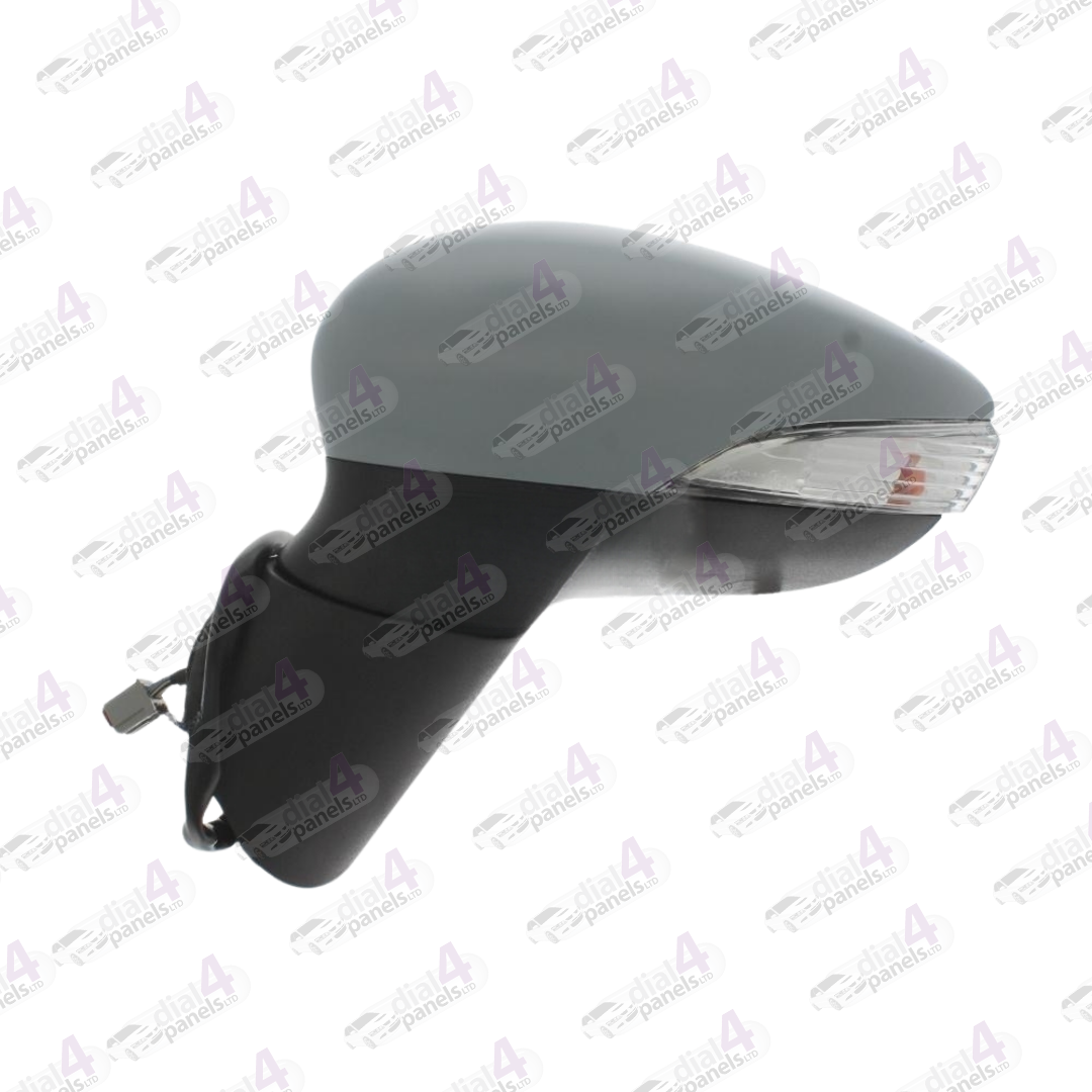 FORD B MAX 2012-2017 DOOR MIRROR ELECTRIC HEATED POWER FOLD WITH INDICATOR PRIMED (8 PIN) LH