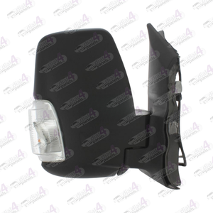 FORD TRANSIT 2014-2019 DOOR MIRROR SHORT ARM MANUAL CLEAR INDICATOR BLACK RH