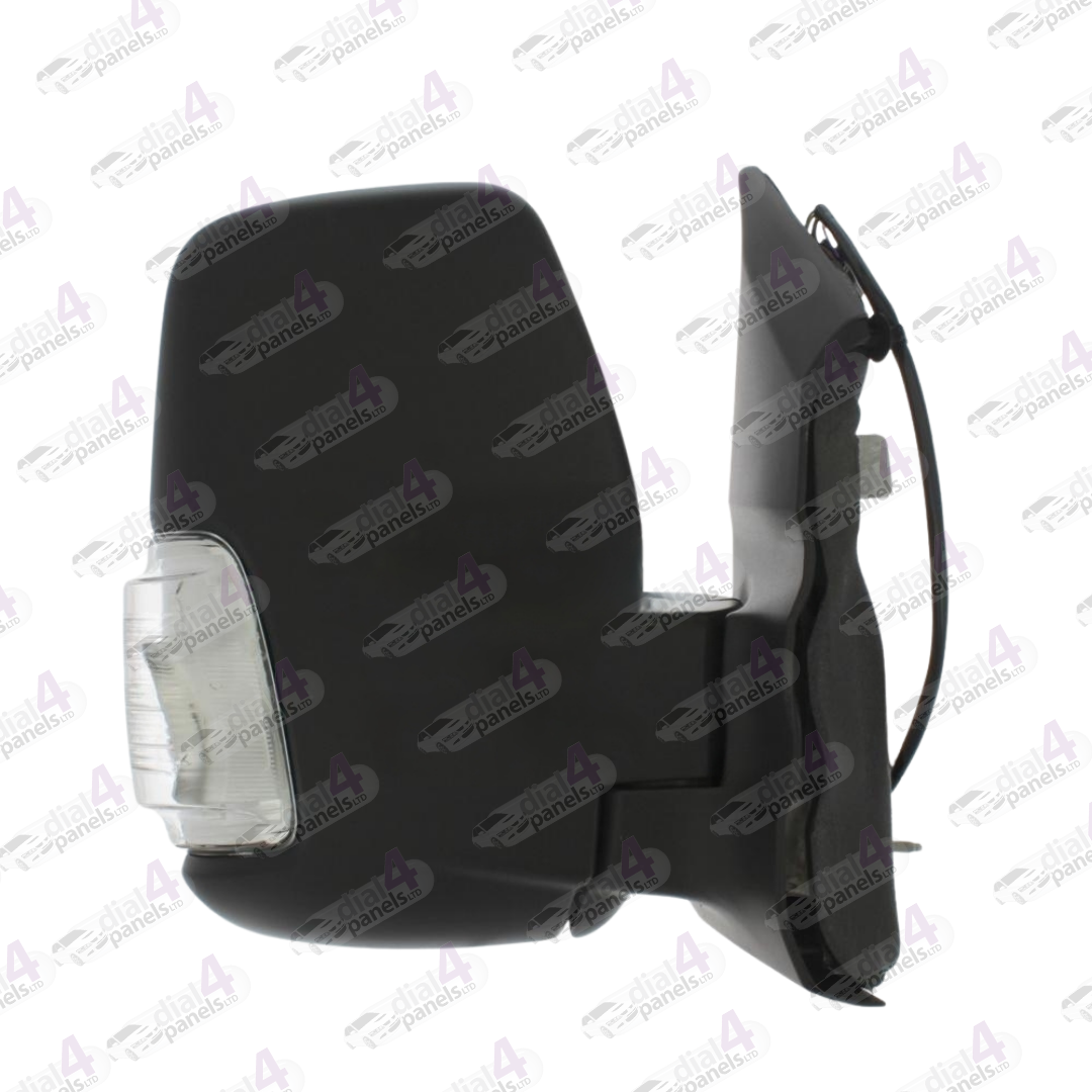 FORD TRANSIT 2014-2019 DOOR MIRROR SHORT ARM ELECTRIC HEATED CLEAR INDICATOR BLACK RH