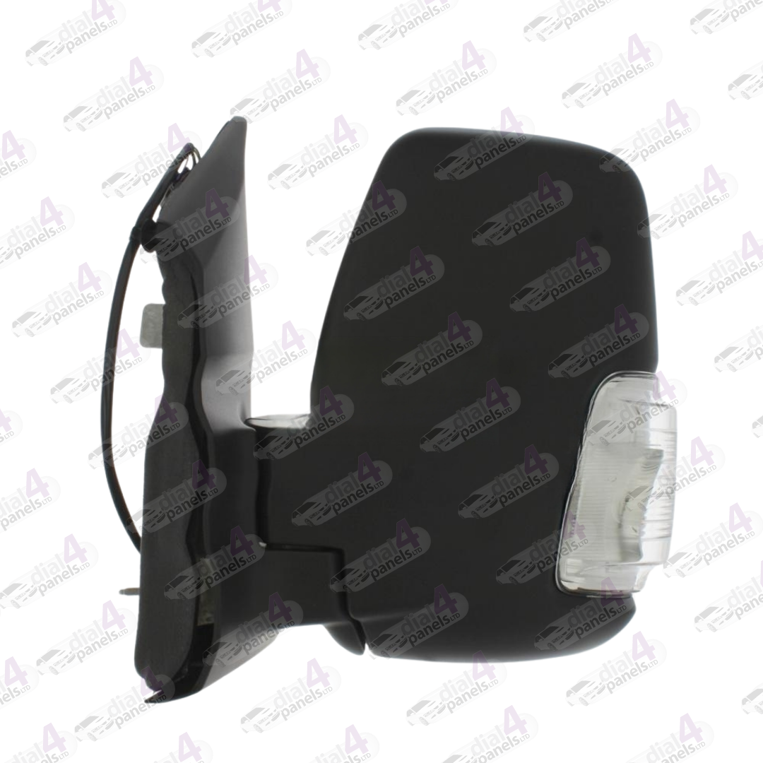 FORD TRANSIT 2014-2019 DOOR MIRROR SHORT ARM ELECTRIC HEATED CLEAR INDICATOR BLACK LH