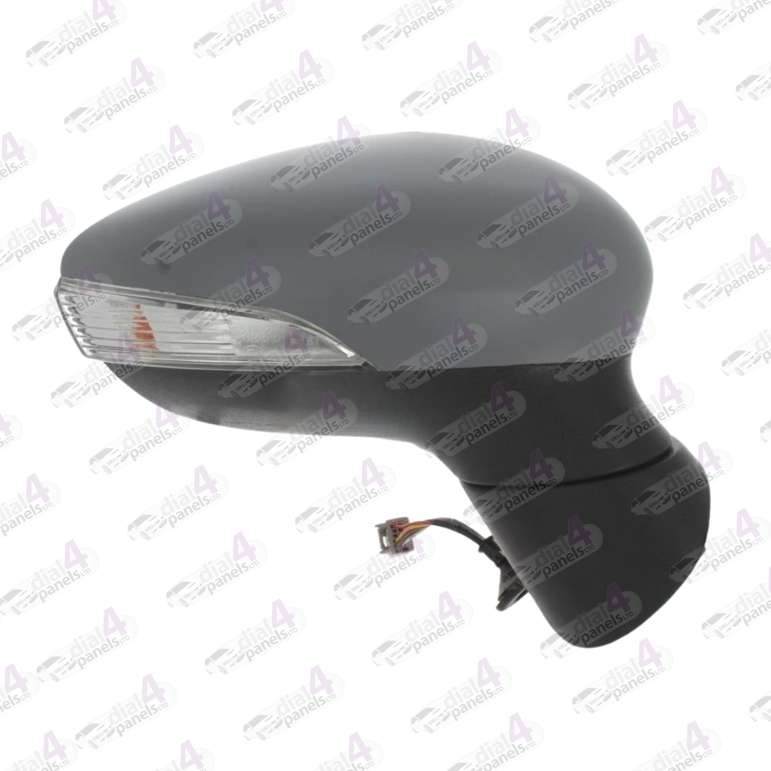 FORD FIESTA 2012-2017 DOOR MIRROR ELECTRIC HEATED PRIMED WITH INDICATOR 10 HOLE PLUG RH