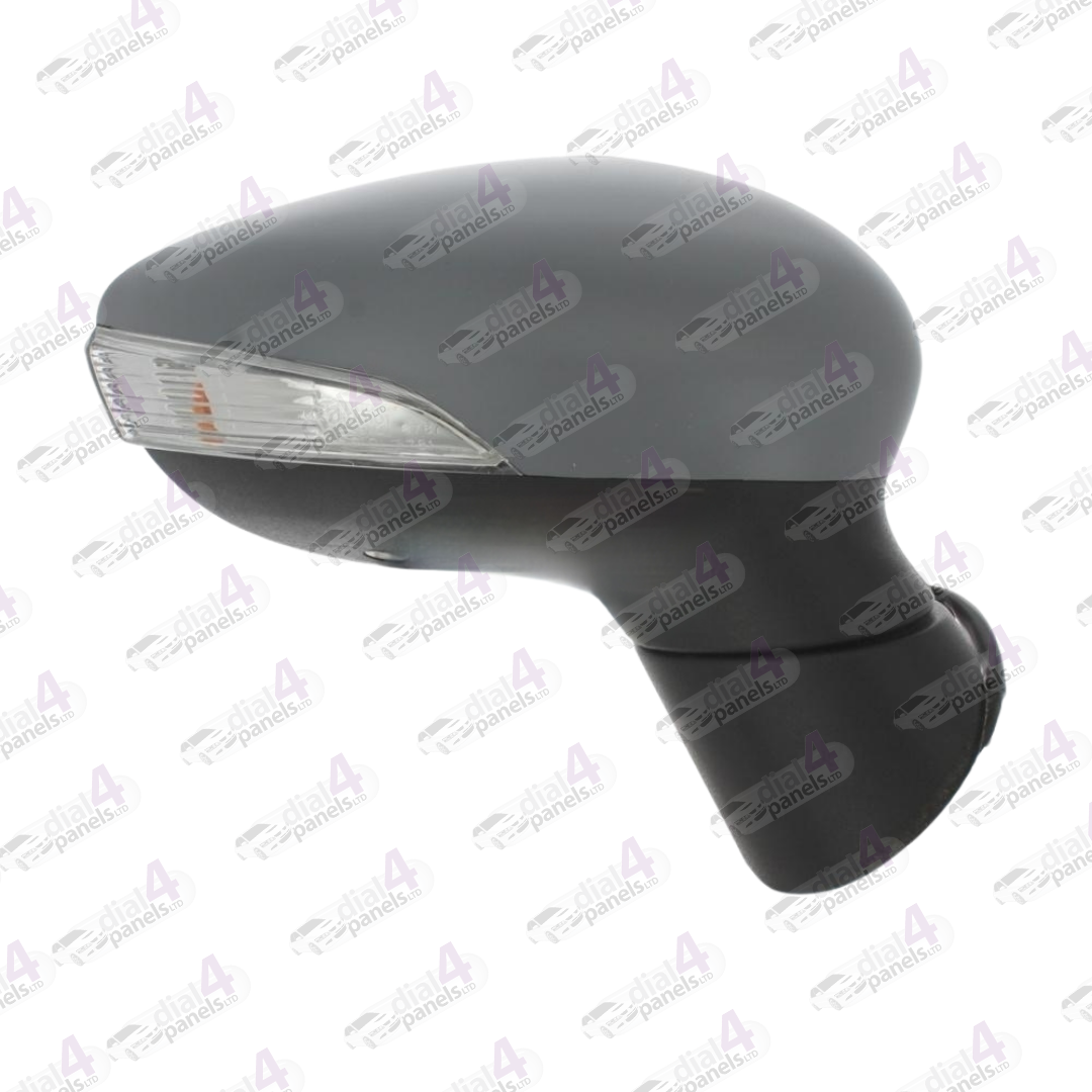 FORD FIESTA 2012-2017 DOOR MIRROR ELECTRIC HEATED POWER FOLD PUDDLE LAMP PRIMED WITH INDICATOR 10 HOLE RH