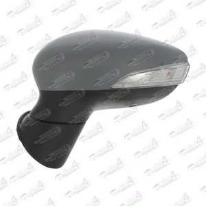 FORD FIESTA 2012-2017 DOOR MIRROR ELECTRIC HEATED POWER FOLD PUDDLE LAMP PRIMED WITH INDICATOR 10 HOLE LH