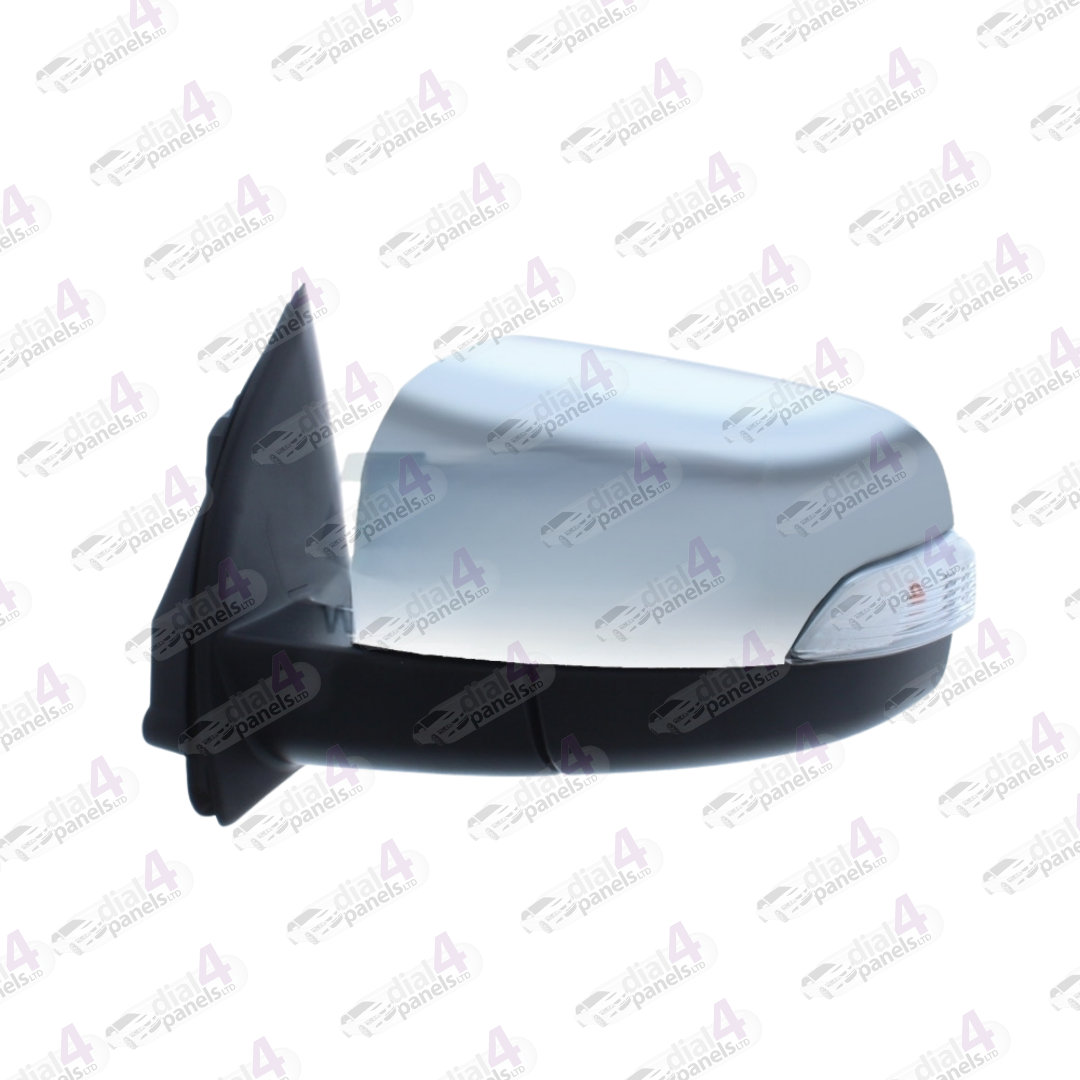 FORD RANGER 2016-2023 DOOR MIRROR ELECTRIC HEATED POWER FOLD WITH INDICATOR PUDDLE LAMP CHROME LH