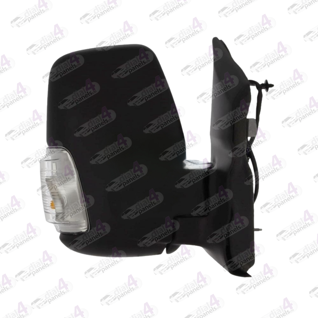 FORD TRANSIT 2019> DOOR MIRROR DOOR MIRROR SHORT ARM ELECTRIC HEATED WITH CLEAR INDICATOR (16W BULB) BLACK RH