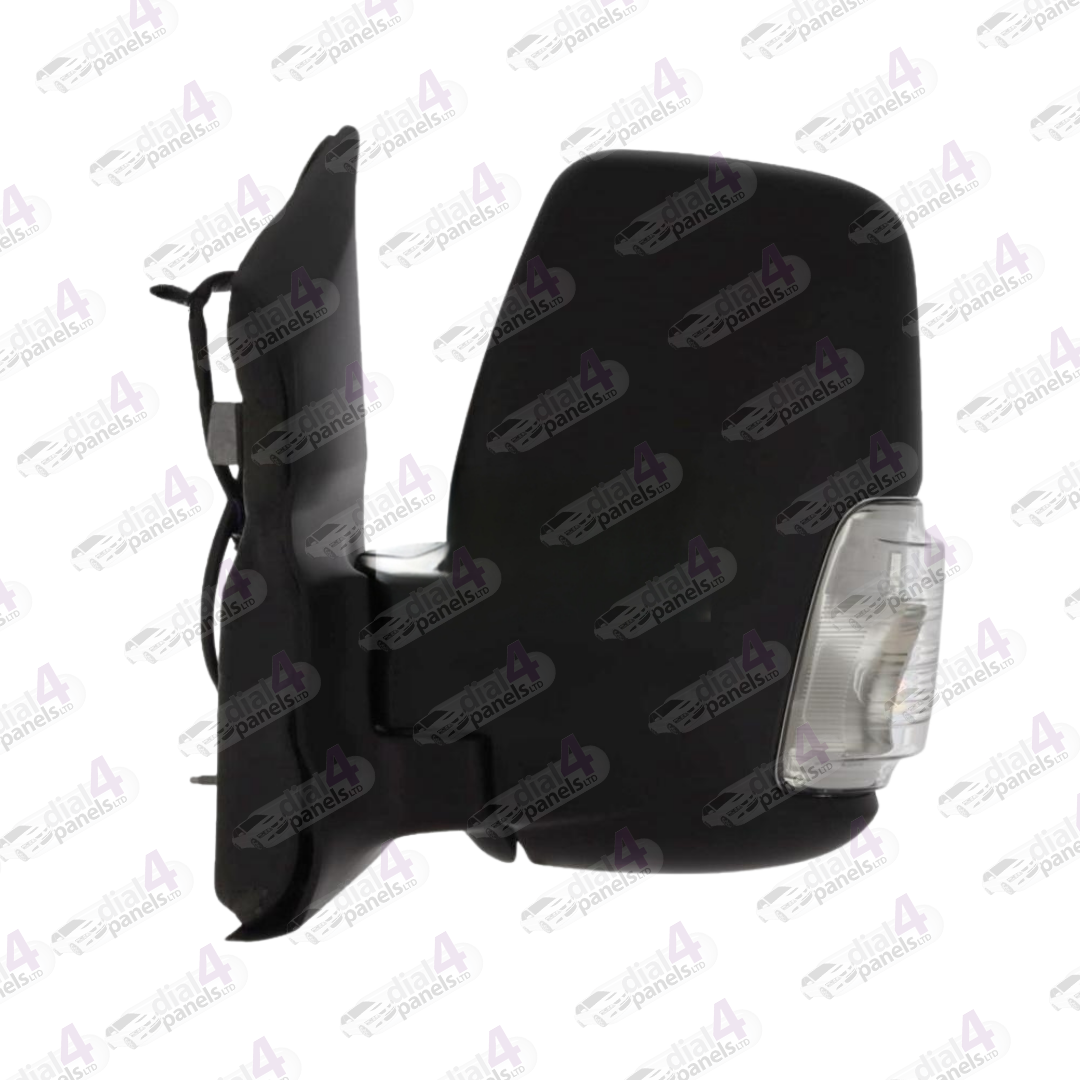 FORD TRANSIT 2019> DOOR MIRROR DOOR MIRROR SHORT ARM ELECTRIC HEATED WITH CLEAR INDICATOR (16W BULB) BLACK LH