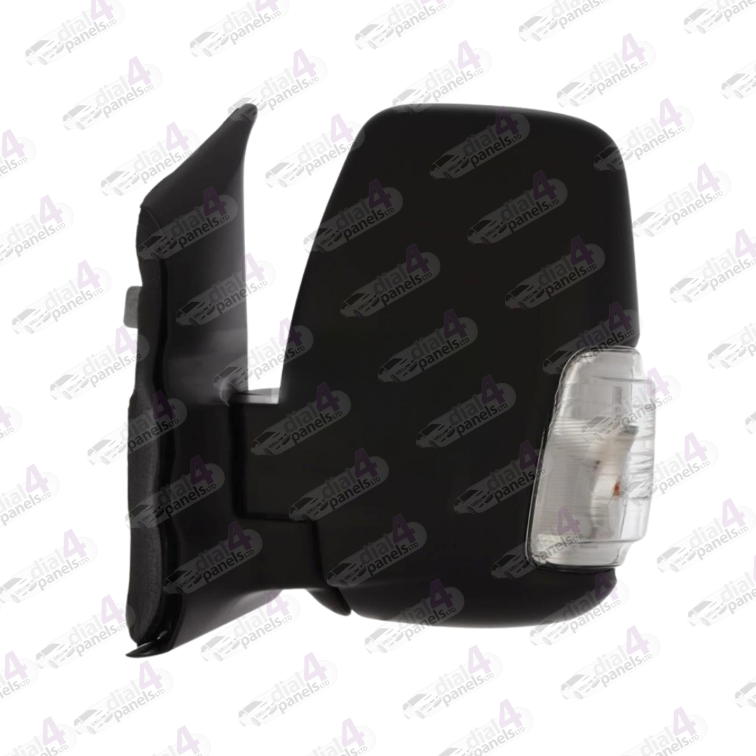 FORD TRANSIT 2019> DOOR MIRROR DOOR MIRROR SHORT ARM ELECTRIC HEATED POWER FOLD WITH CLEAR INDICATOR (5W) BLACK LH