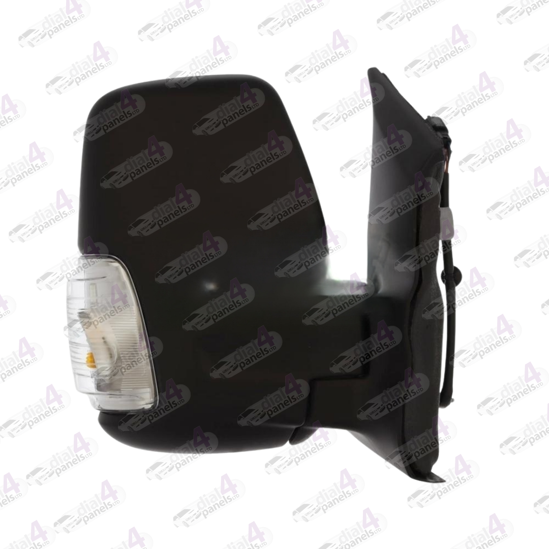 FORD TRANSIT 2019> DOOR MIRROR DOOR MIRROR SHORT ARM ELECTRIC HEATED POWER FOLD WITH CLEAR INDICATOR (16W) BLACK RH