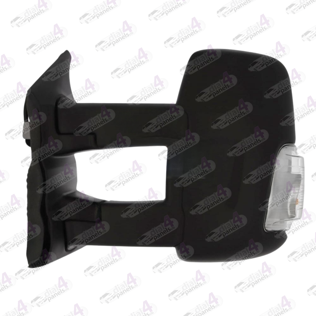 FORD TRANSIT 2019> DOOR MIRROR LONG ARM ELECTRIC HEATED WITH INDICATOR BLACK CONV LH