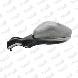 PEUGEOT 2008 2013-2019 DOOR MIRROR ELECTRIC HEATED POWER FOLD WITH INDICATOR BLACK ARM CHROME TRIM& COVER LH