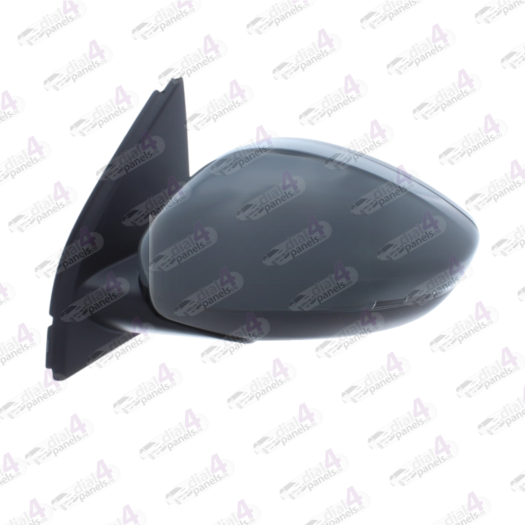 PEUGEOT 308 2014-2017 DOOR MIRROR ELECTRIC HEATED WITH INDICATOR POWER FOLD PUDDLE LAMP GREY PRIMED LH