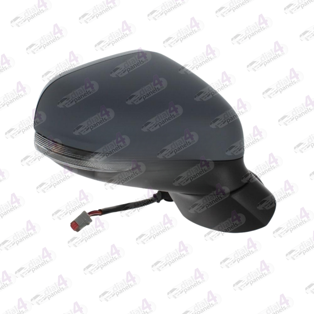 FORD FIESTA 2017> DOOR MIRROR ELECTRIC HEATED POWER FOLD WITH INDICATOR PUDDLE LAMP PRIMED RH