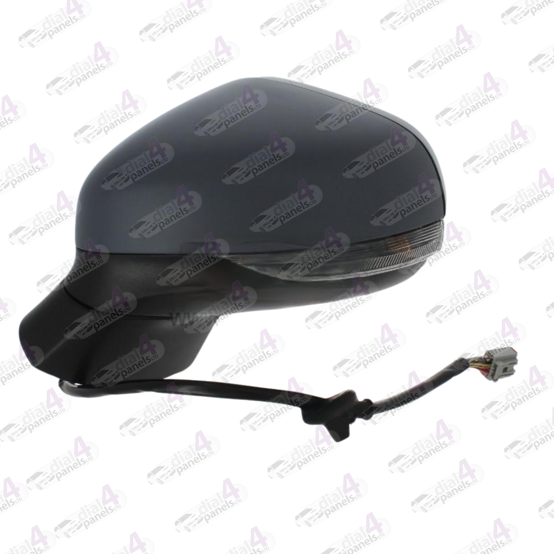 FORD FIESTA 2017> DOOR MIRROR ELECTRIC HEATED POWER FOLD WITH INDICATOR PUDDLE LAMP PRIMED LH