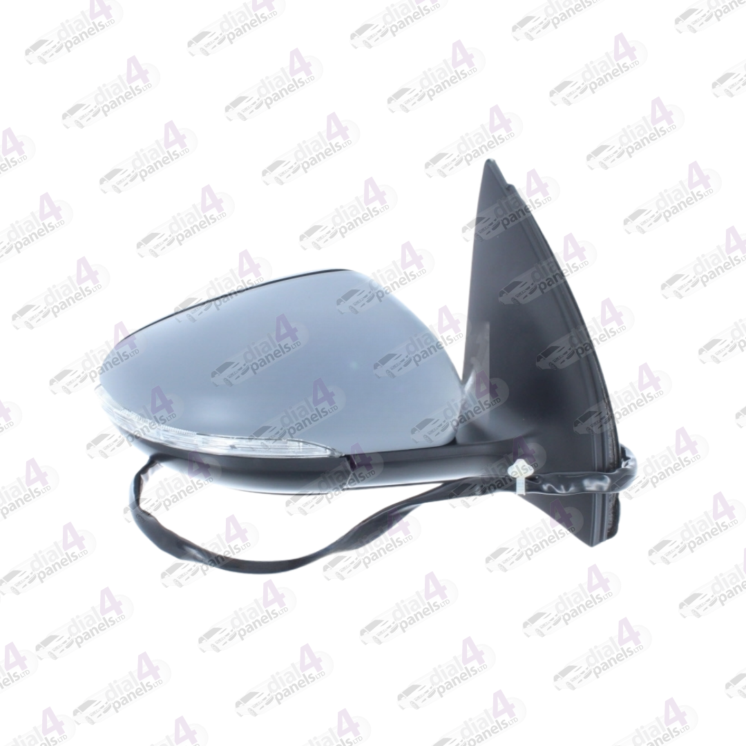 VOLKSWAGEN GOLF 2008-2012 DOOR MIRROR ELECTRIC HEATED POWER FOLD PUDDLE LAMP PRIMED WITH INDICATOR RH