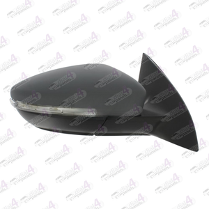 VOLKSWAGEN CC 2011-2017 DOOR MIRROR ELECTRIC HEATED WITH INDICATOR PUDDLE LAMP PRIMED RH