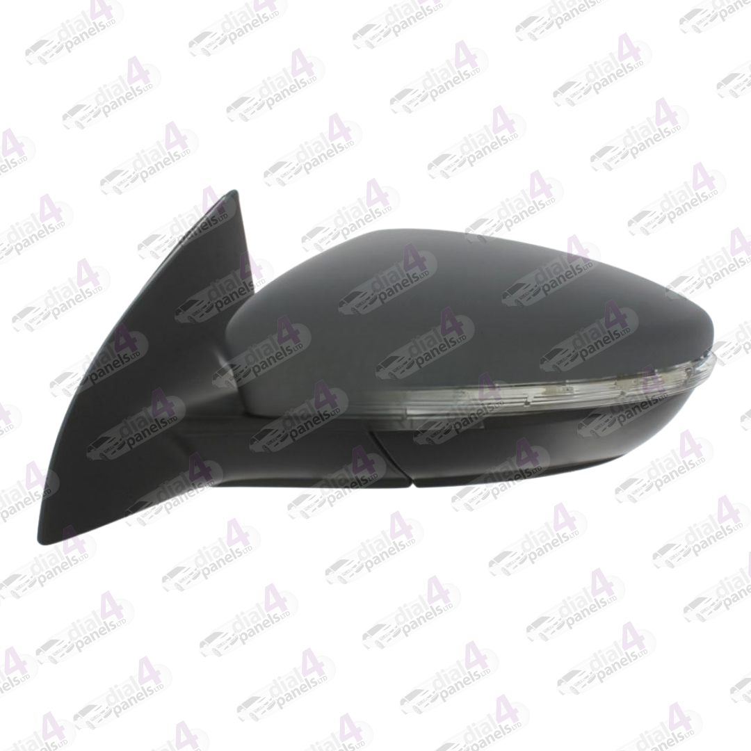 VOLKSWAGEN CC 2011-2017 DOOR MIRROR ELECTRIC HEATED WITH INDICATOR PUDDLE LAMP PRIMED LH