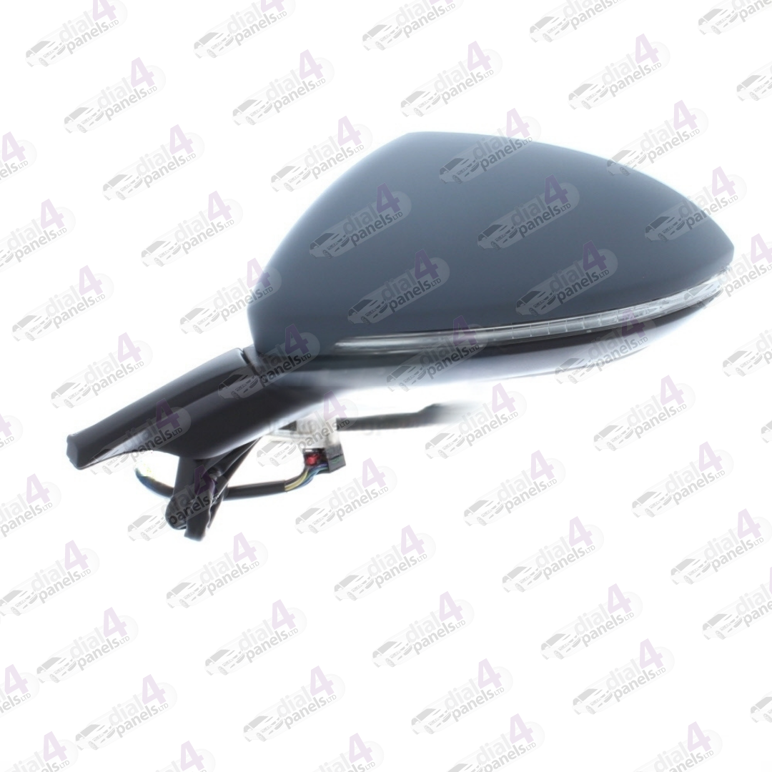 VOLKSWAGEN GOLF 2013-2017 DOOR MIRROR ELECTRIC HEATED POWER FOLD PUDDLE LAMP WITH INDICATOR PRIMED LH